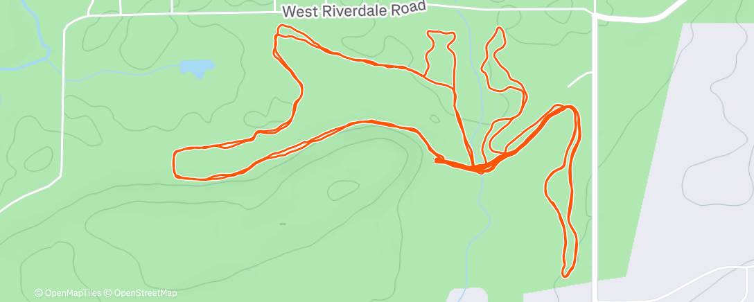 Map of the activity, Cross-Country SKIING