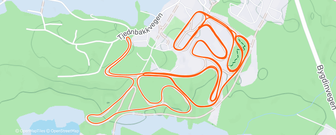 Map of the activity, Coachlife Beitostølen