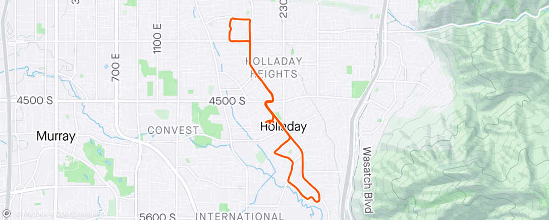 Map of the activity, Getting lost in Holladay