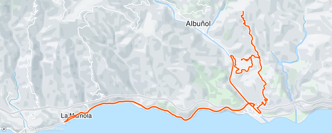 Map of the activity, 1/2 Colada Murtas