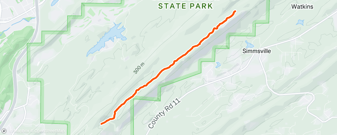 Map of the activity, Morning Trail Run on Blue