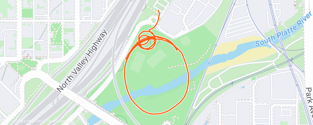 Map of the activity, Lunch Run