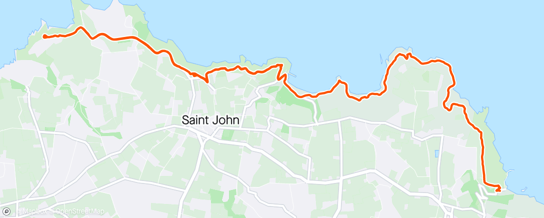 Mapa da atividade, Bonne Nuit to Sorel and back to Bouley Bay
