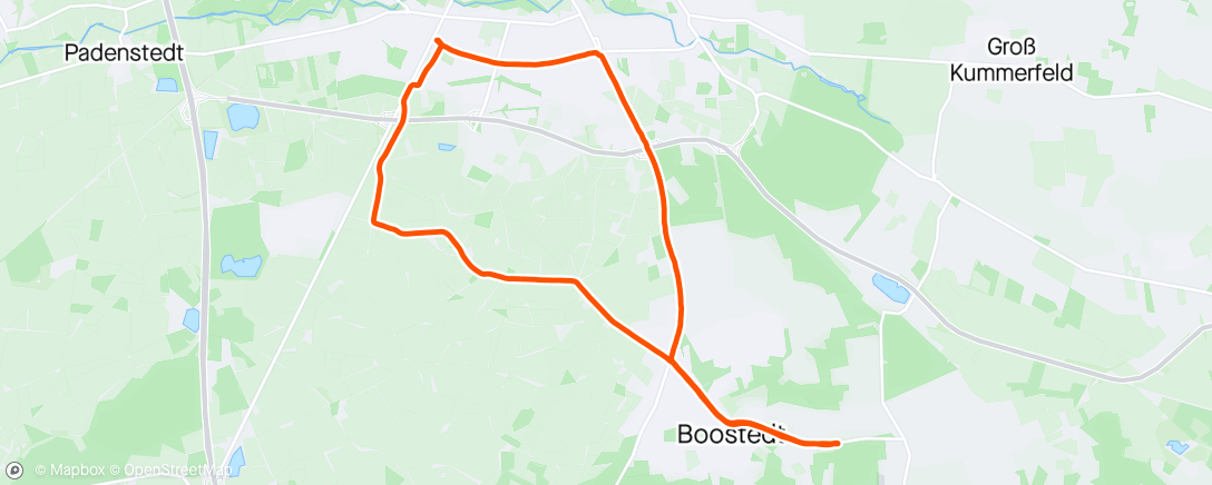 Map of the activity, Boostedt