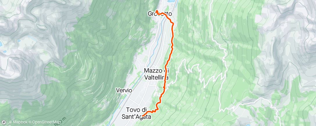 Map of the activity, Giro dei Castelli 🏰