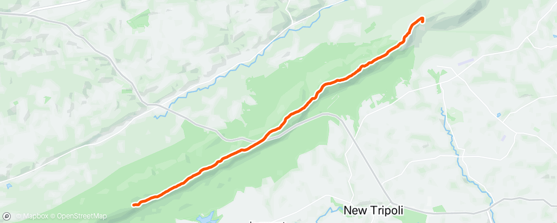Map of the activity, Night Hike
