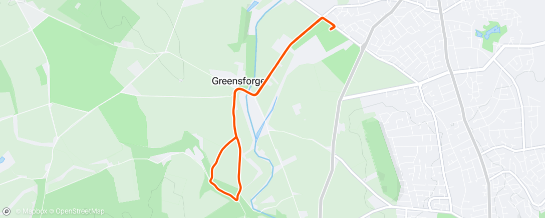 Map of the activity, DK NYD Handicap