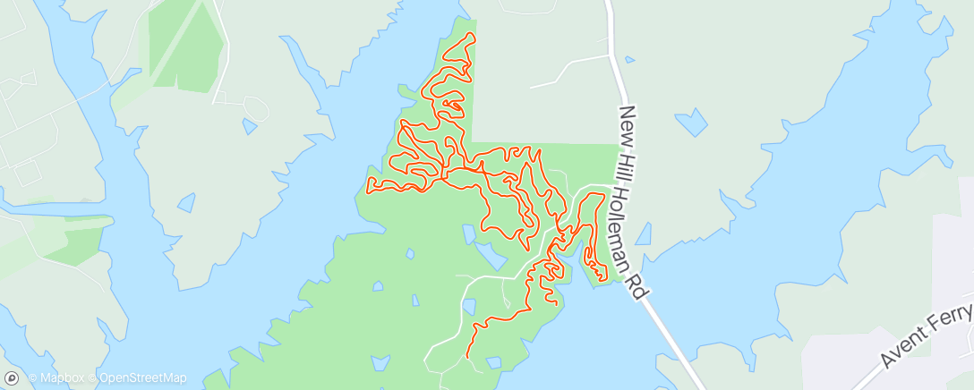 Map of the activity, Easy ride at Harris