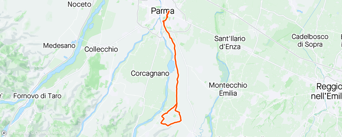 Map of the activity, Giro in pausa pranzo