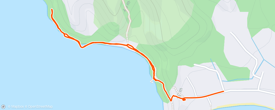 Map of the activity, Morning Walk