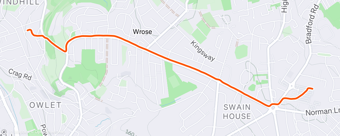 Peta aktivitas, Afternoon Run