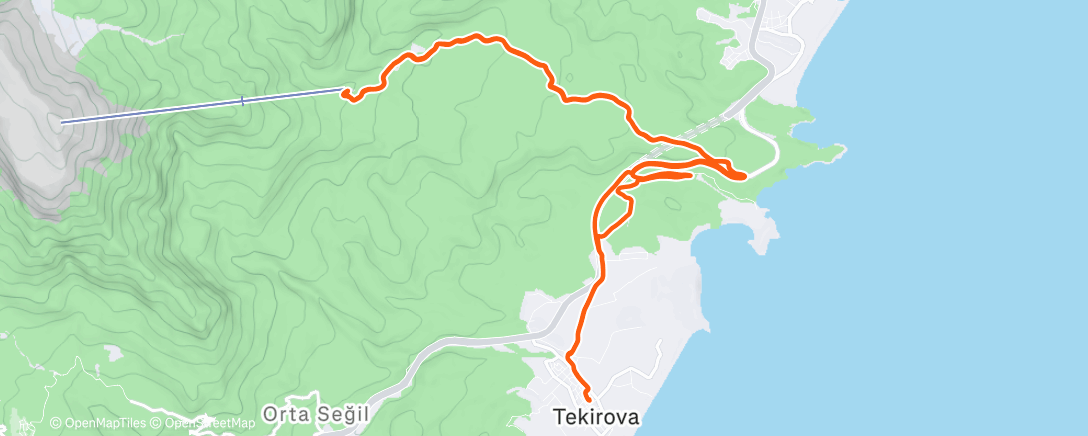 Map of the activity, "Телеферик"