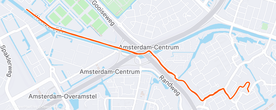 Map of the activity, Lunch Run