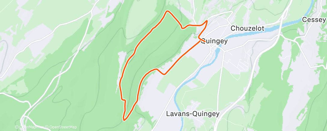 Map of the activity, Footing récup