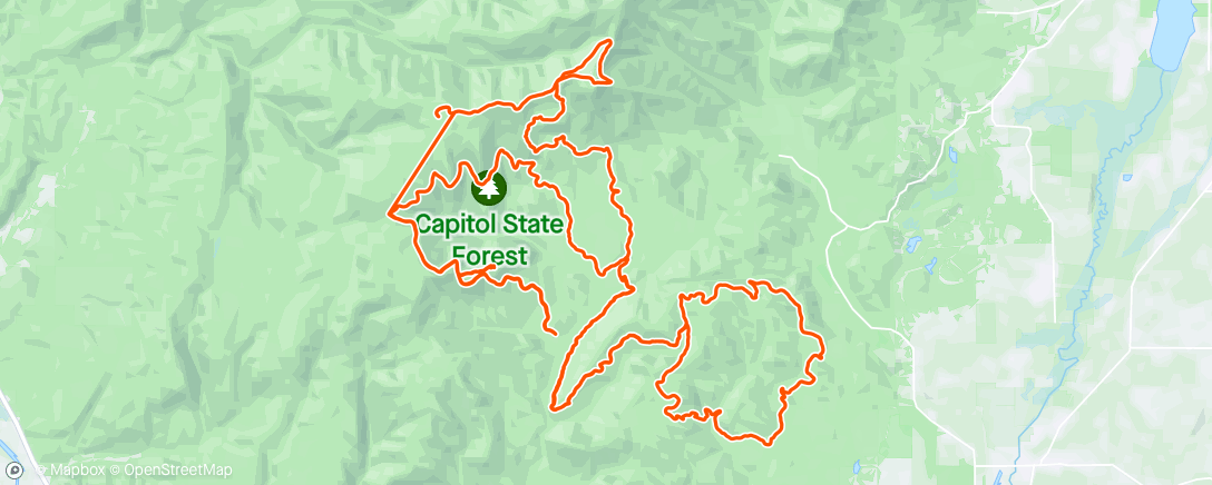 Map of the activity, Capitol Peak 50