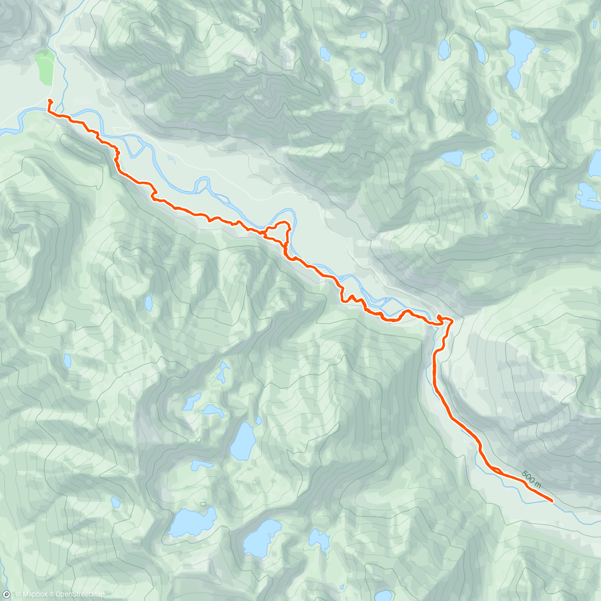 Map of the activity, Middle Fork Snoqualmie Exploring