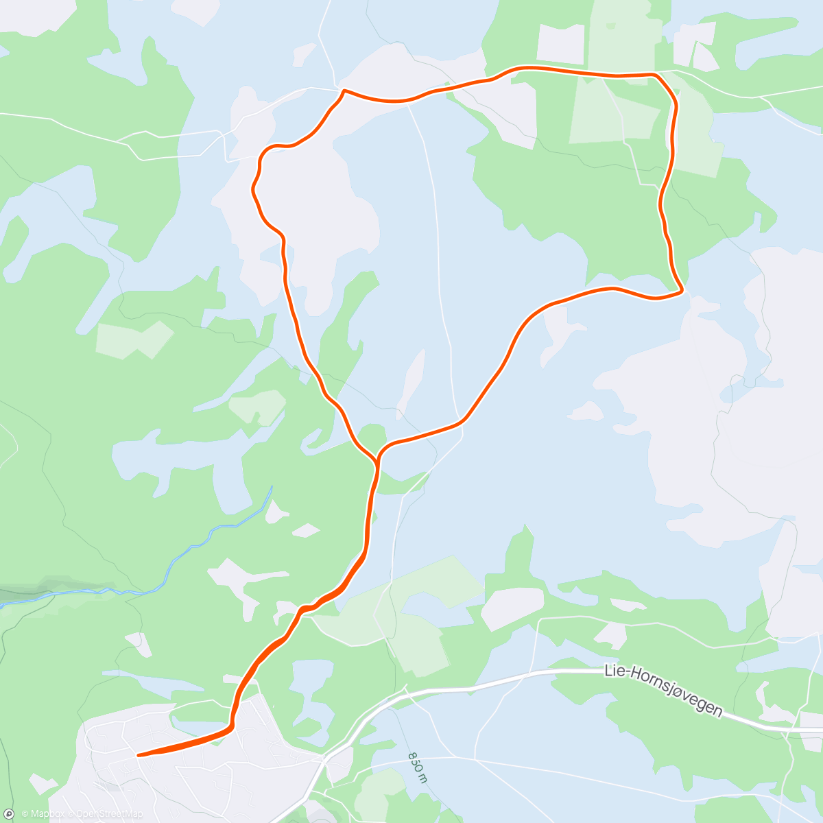 Map of the activity, Hafjell ski med Vilma og Xena