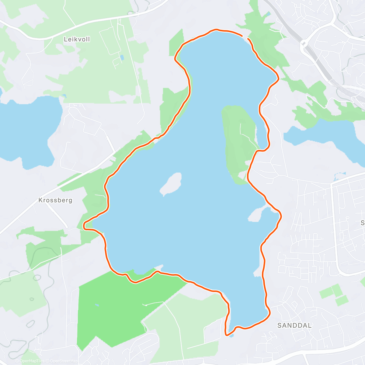 Map of the activity, Juleløpet 2025 🎅🏻🩷🏃🏼‍♀️‍➡️