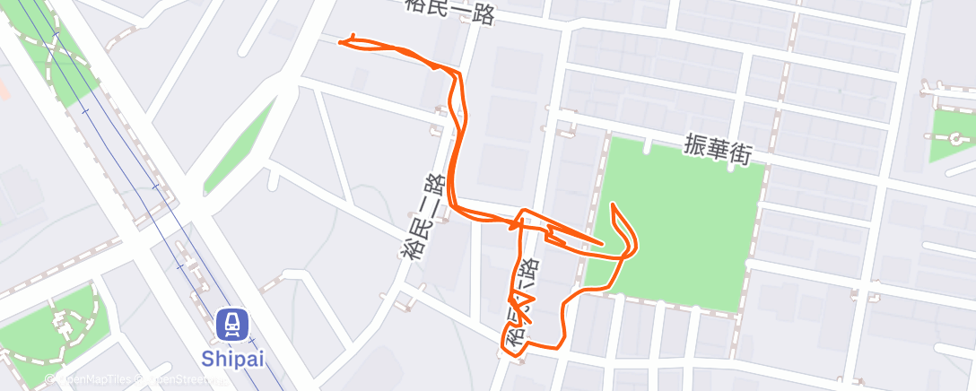 Map of the activity, My Tractive dog walk with Hana