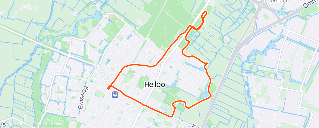 Map of the activity, Trailtje heilooerbos