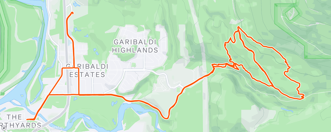 Map of the activity, Morning Ride