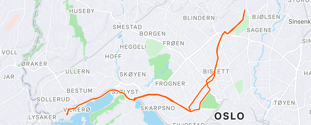 Map of the activity, Morning Ride