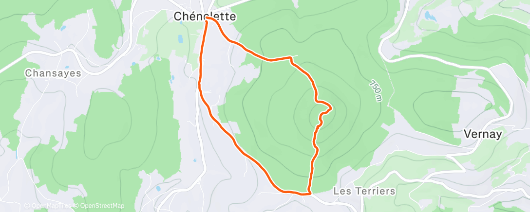 Map of the activity, Tourveon au soleil