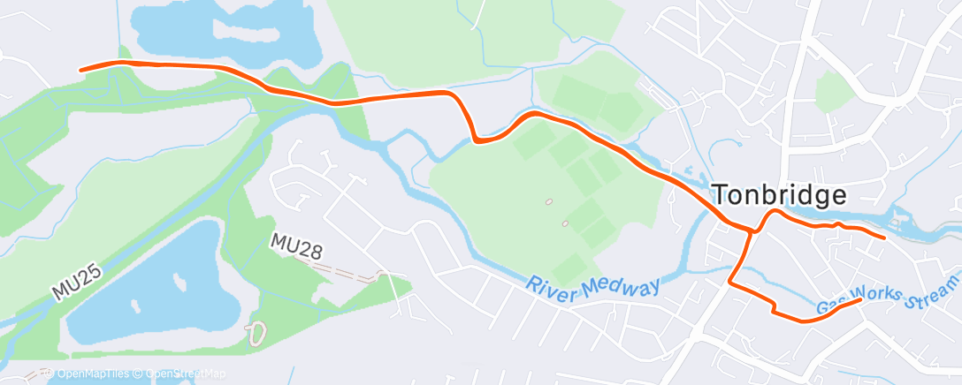 Map of the activity, Morning Walk