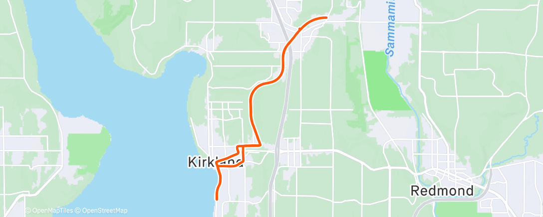 Map of the activity, That wasn’t terrible, but it was wet.