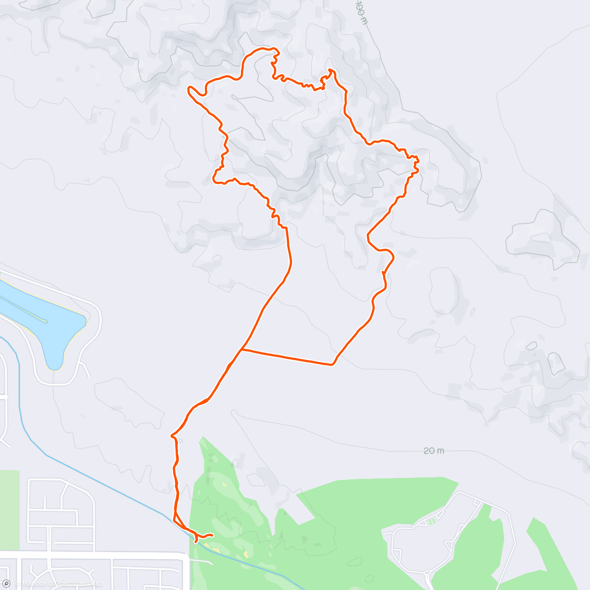 Map of the activity, Indio Badlands Trail Run