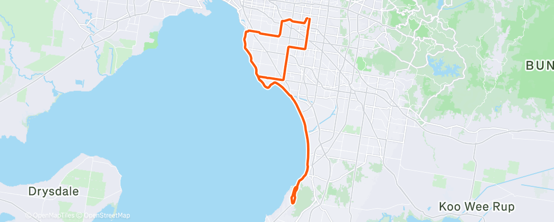 Map of the activity, Morning Ride
