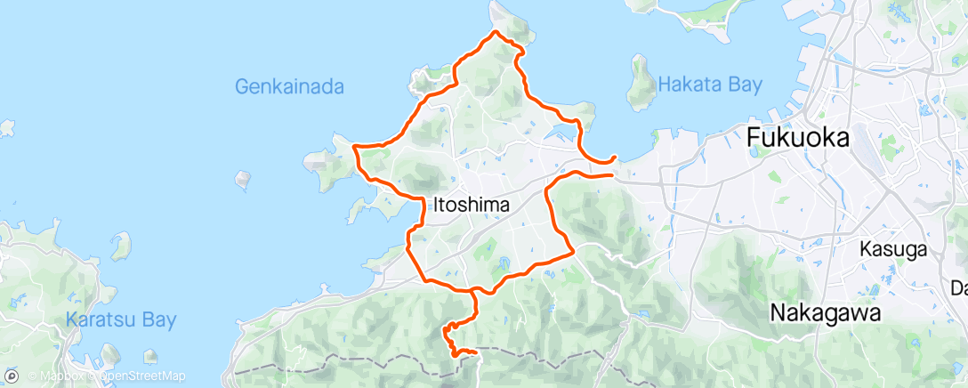 Map of the activity, ４時間🚴‍♂️🌧️