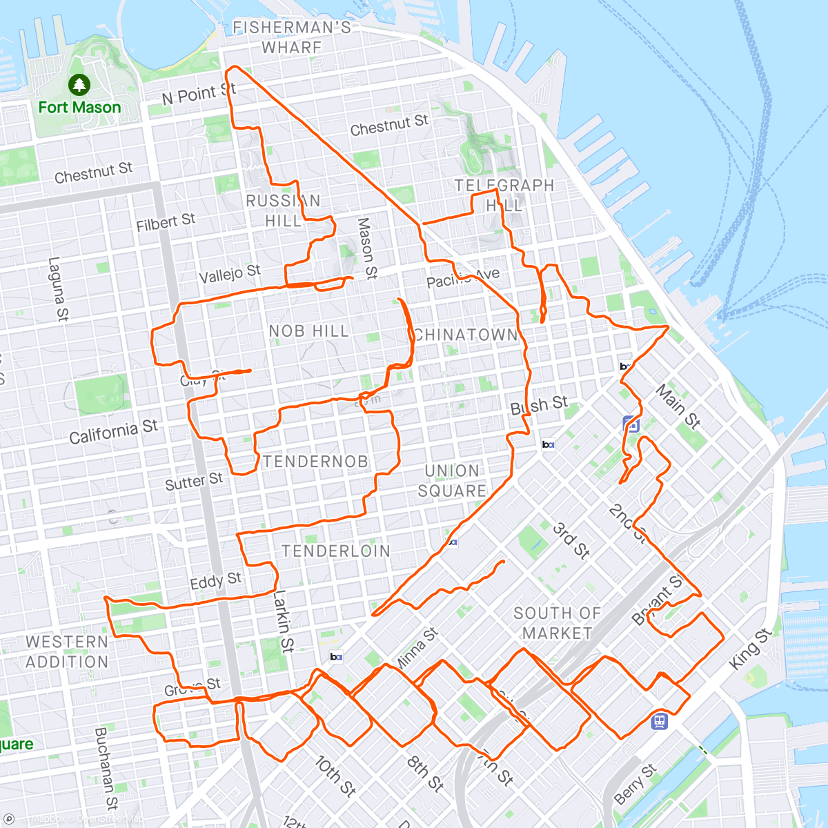 Map of the activity, Boston