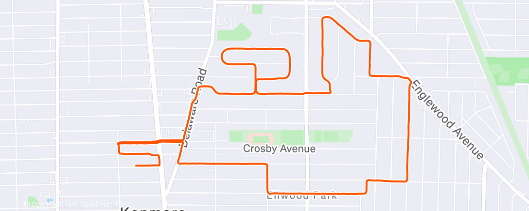 Карта физической активности (Afternoon Run)