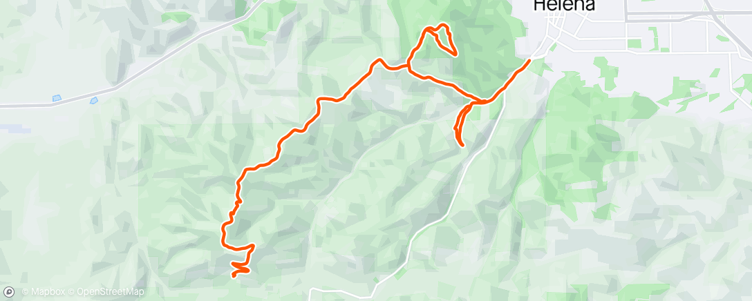 Karte der Aktivität „Evening Mountain Bike Ride”