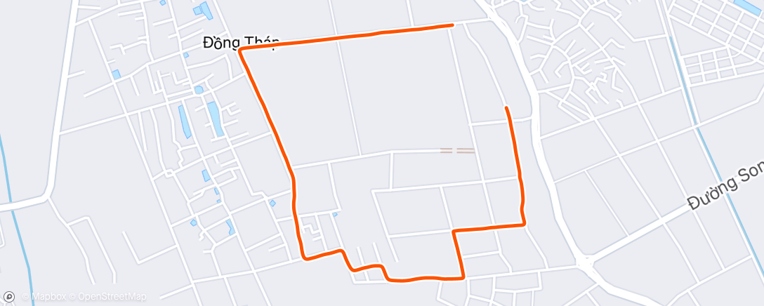 Map of the activity, Morning Run