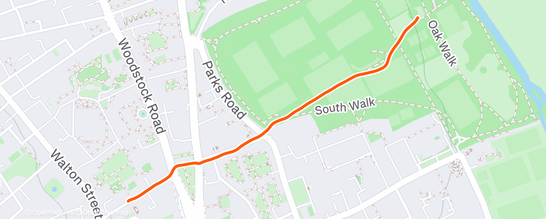 Map of the activity, Run to coffee