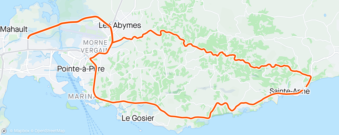 Mappa dell'attività Vélo du matin