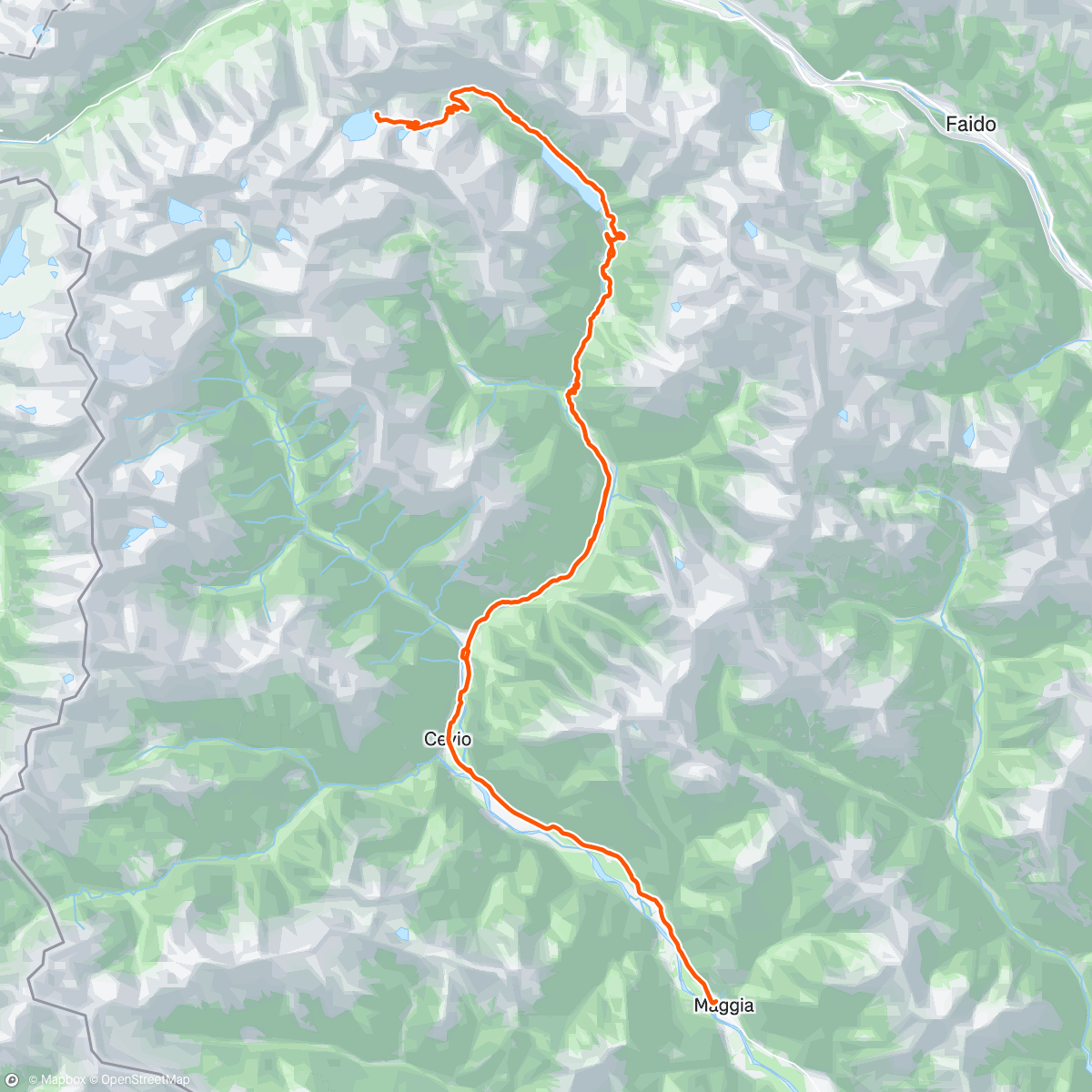 Map of the activity, To the end of the valley