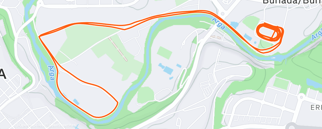 Карта физической активности (Carrera de noche)