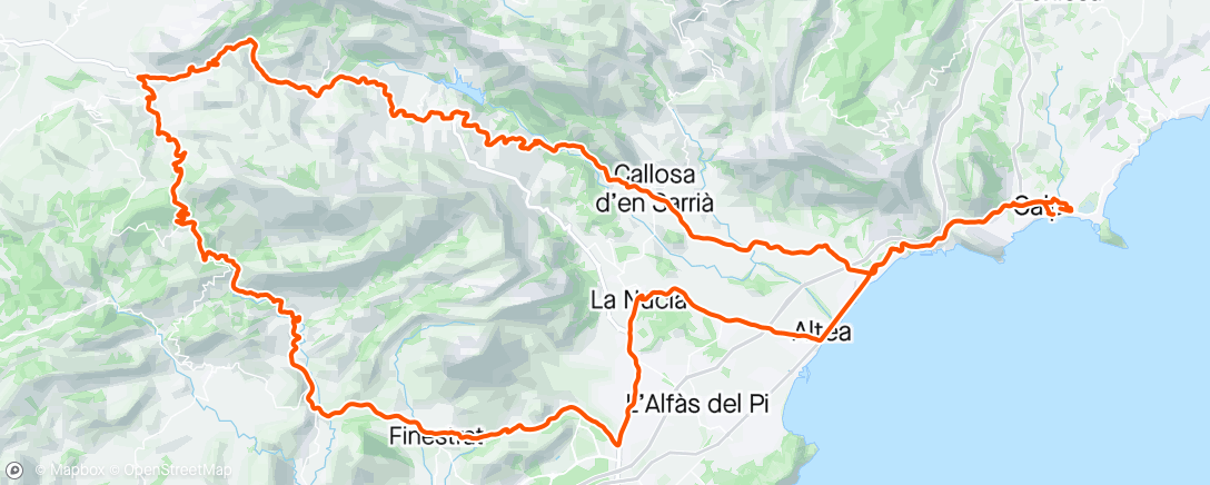 Map of the activity, Sortie vélo col de Tudons