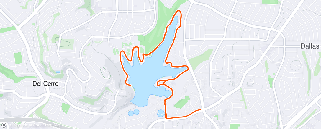 Map of the activity, Lake Lap