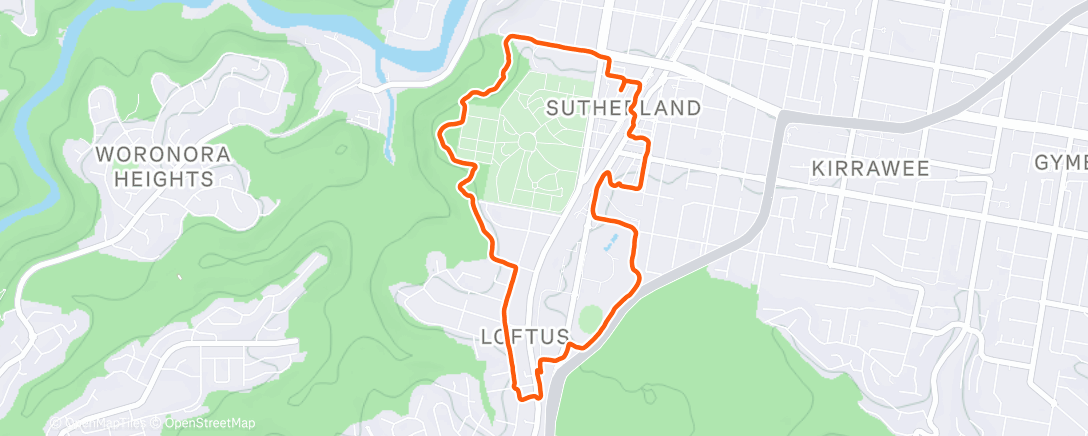 Карта физической активности (Morning Run)