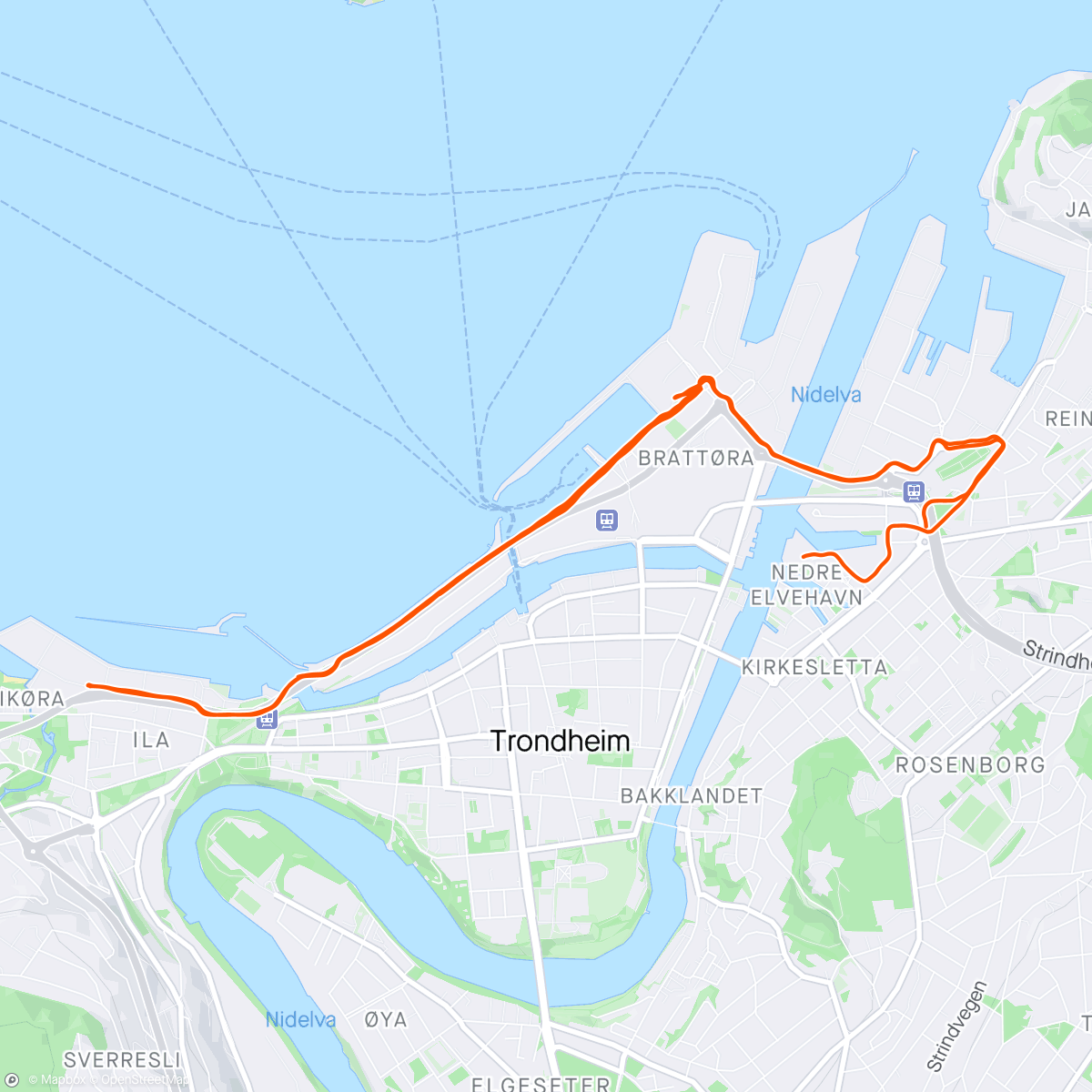 Kaart van de activiteit “VL-økt 14km”