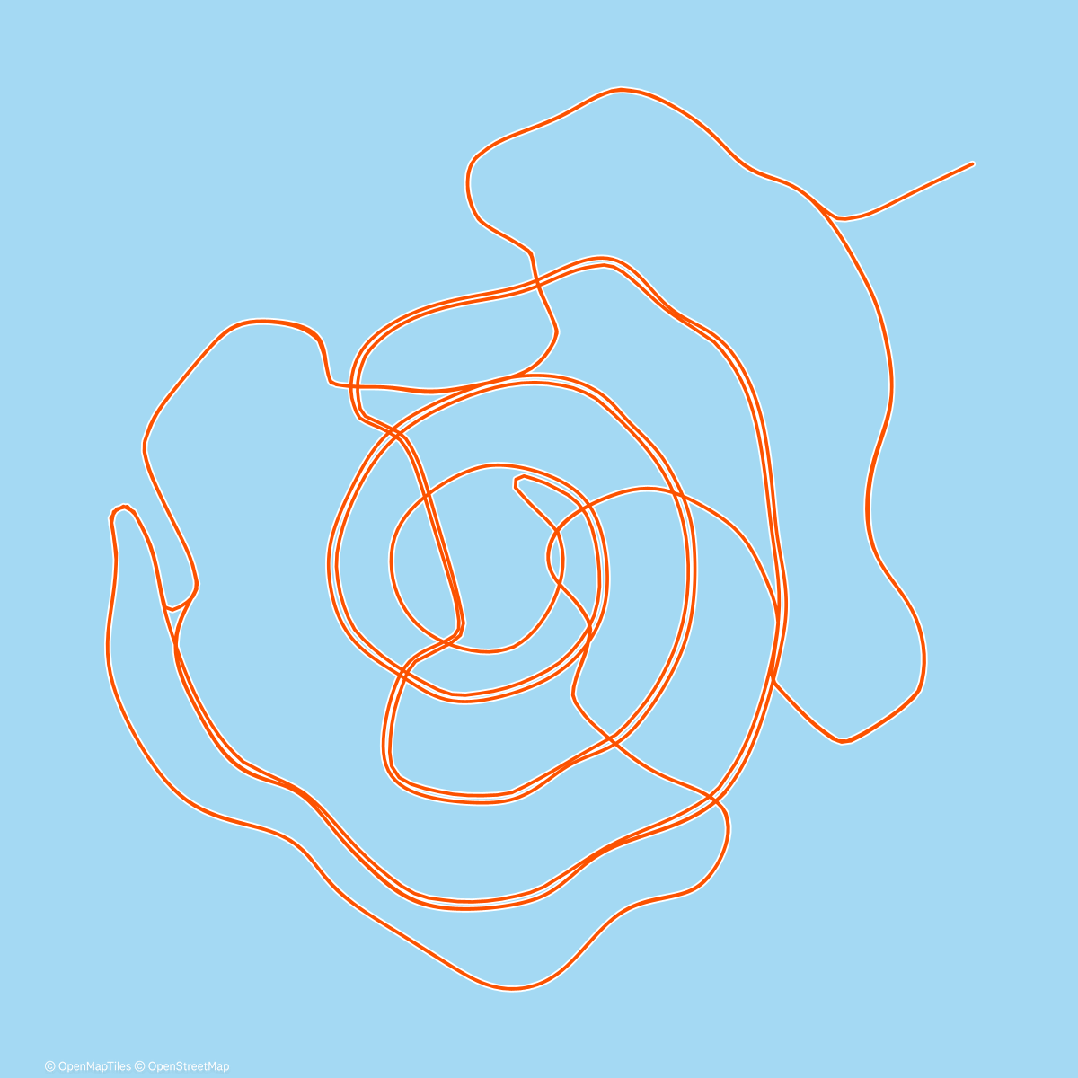 Карта физической активности (Zwift - Pre-race day on Whole Lotta Lava in Watopia)