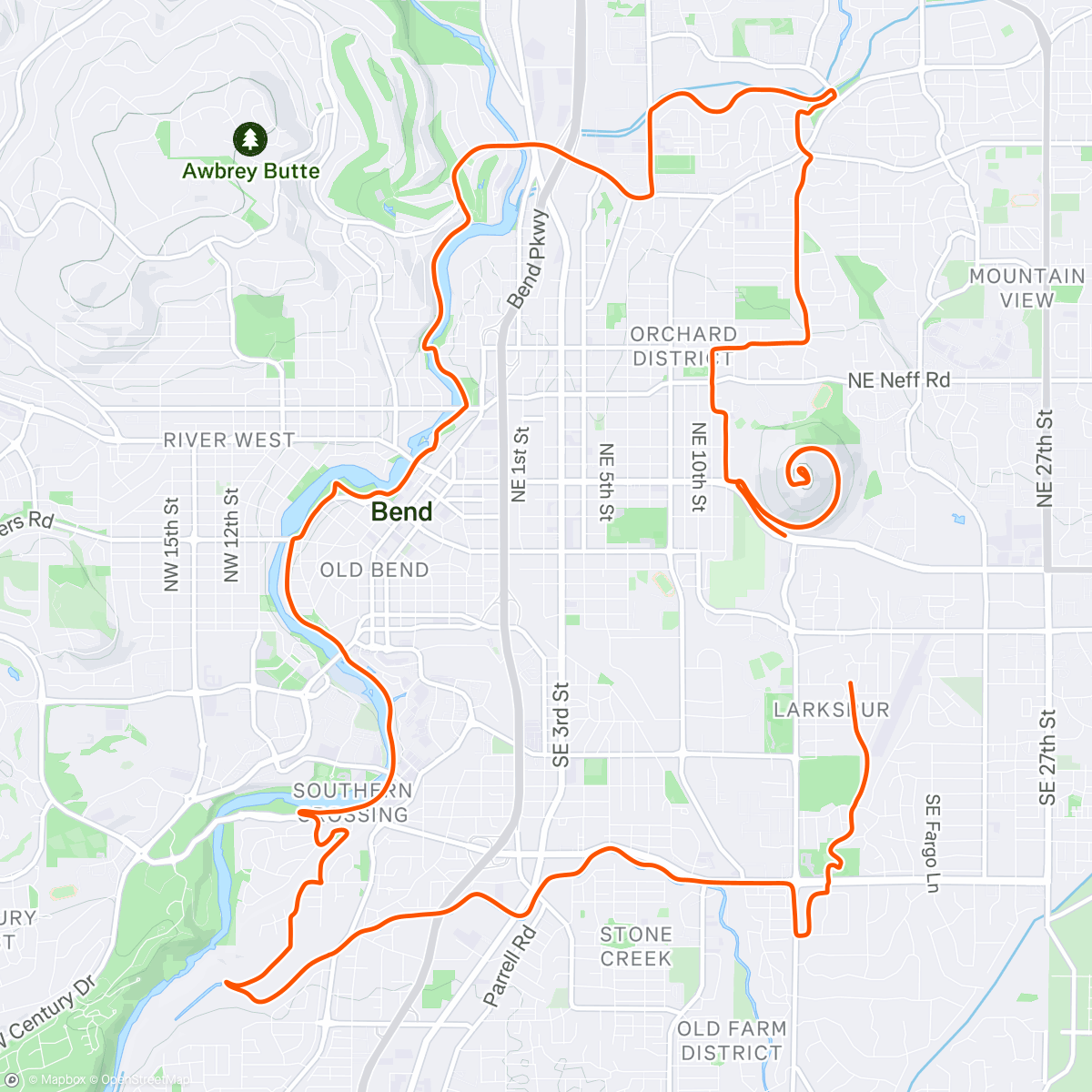 Map of the activity, Townie!