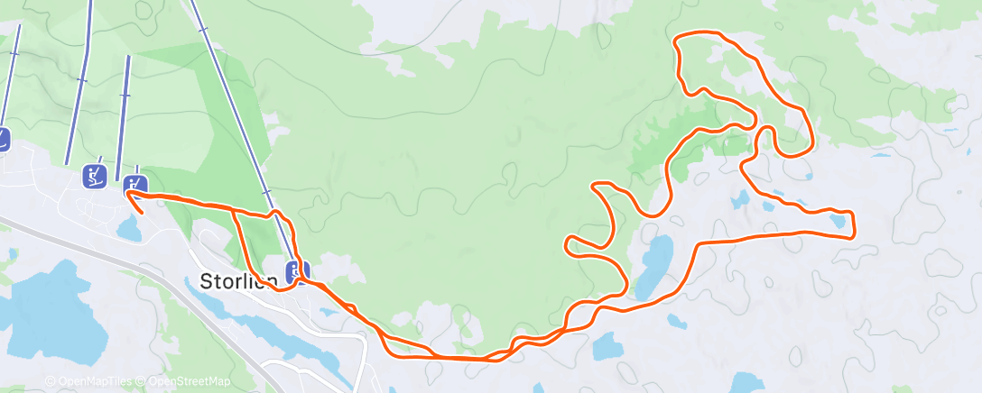 Map of the activity, Ettermiddagstime ❄️