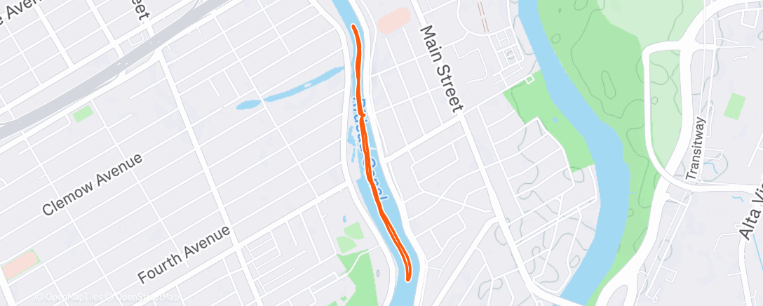 Mapa de la actividad (Morning Workout)