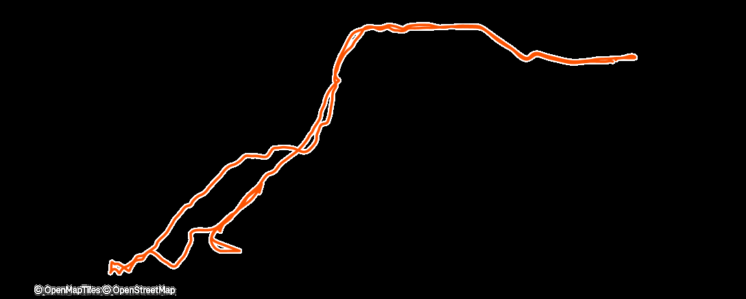 Map of the activity, Afternoon Walk