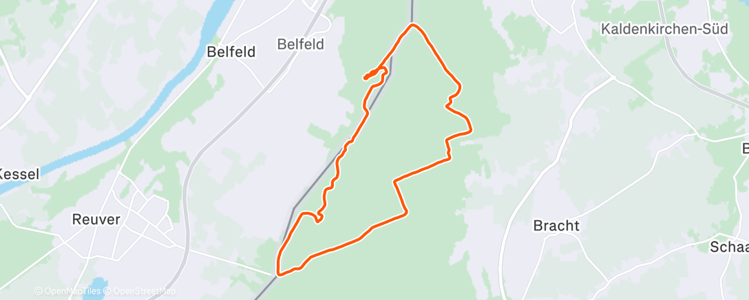 Map of the activity, Rustige bosloop